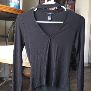 Forever 21 Long Sleeve Shirt with Choker
